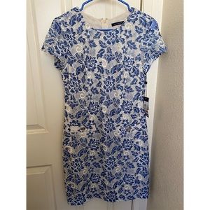 Tommy Hilfiger Blue and White Dress